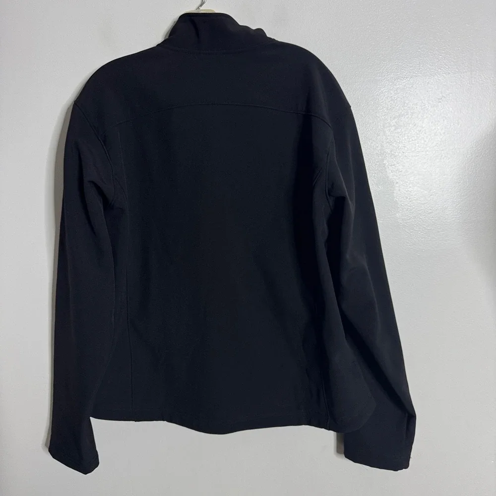 Lyft Softshell Jacket Black Full Zip Fleece‎ Lined Mens XL - Picture 3 of 6